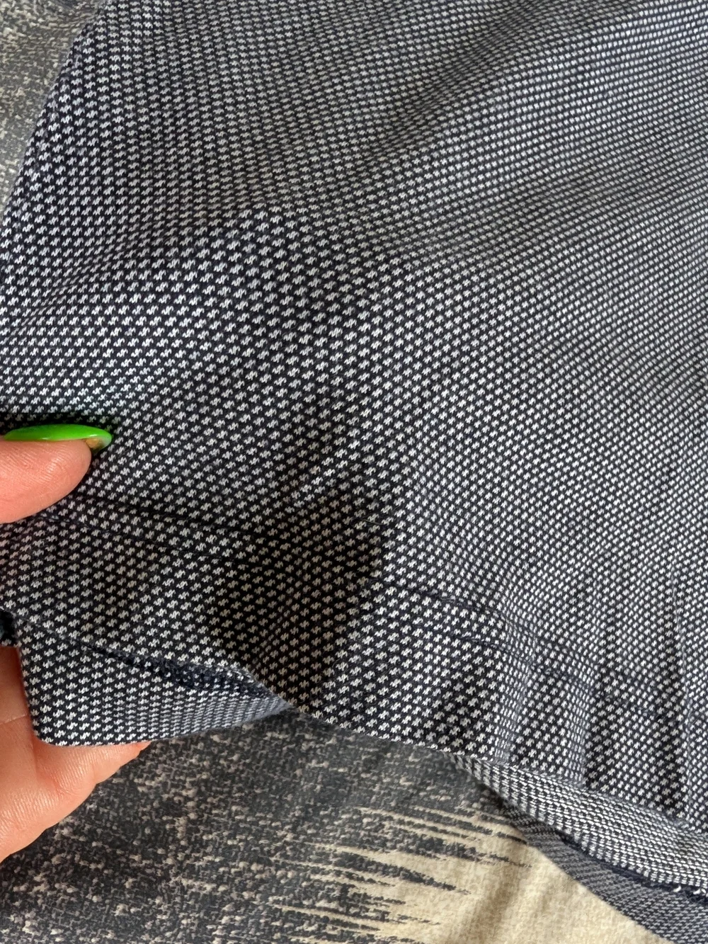 Banana Republic Men’s Micro-Dot Polo with Contrast Collar